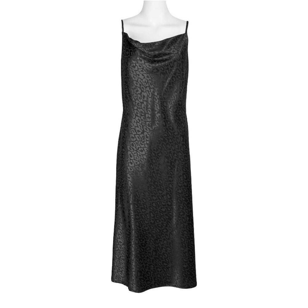 Emma & Michele Spaghetti Strap Cowl Neck Bias Slip Satin Dress. Size Small